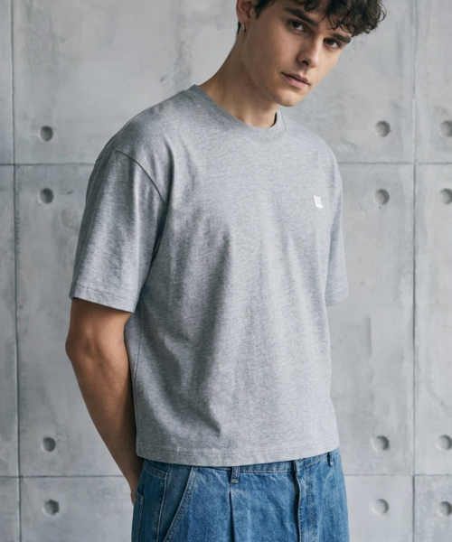 Кроп-футболка Emblem Standard [Melange Grey]