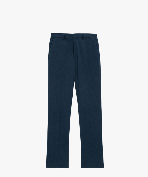 Basic Summer Wool Slacks_Peacock