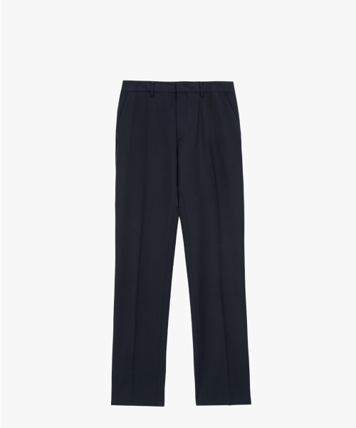 Basic Summer Wool Slacks_Navy