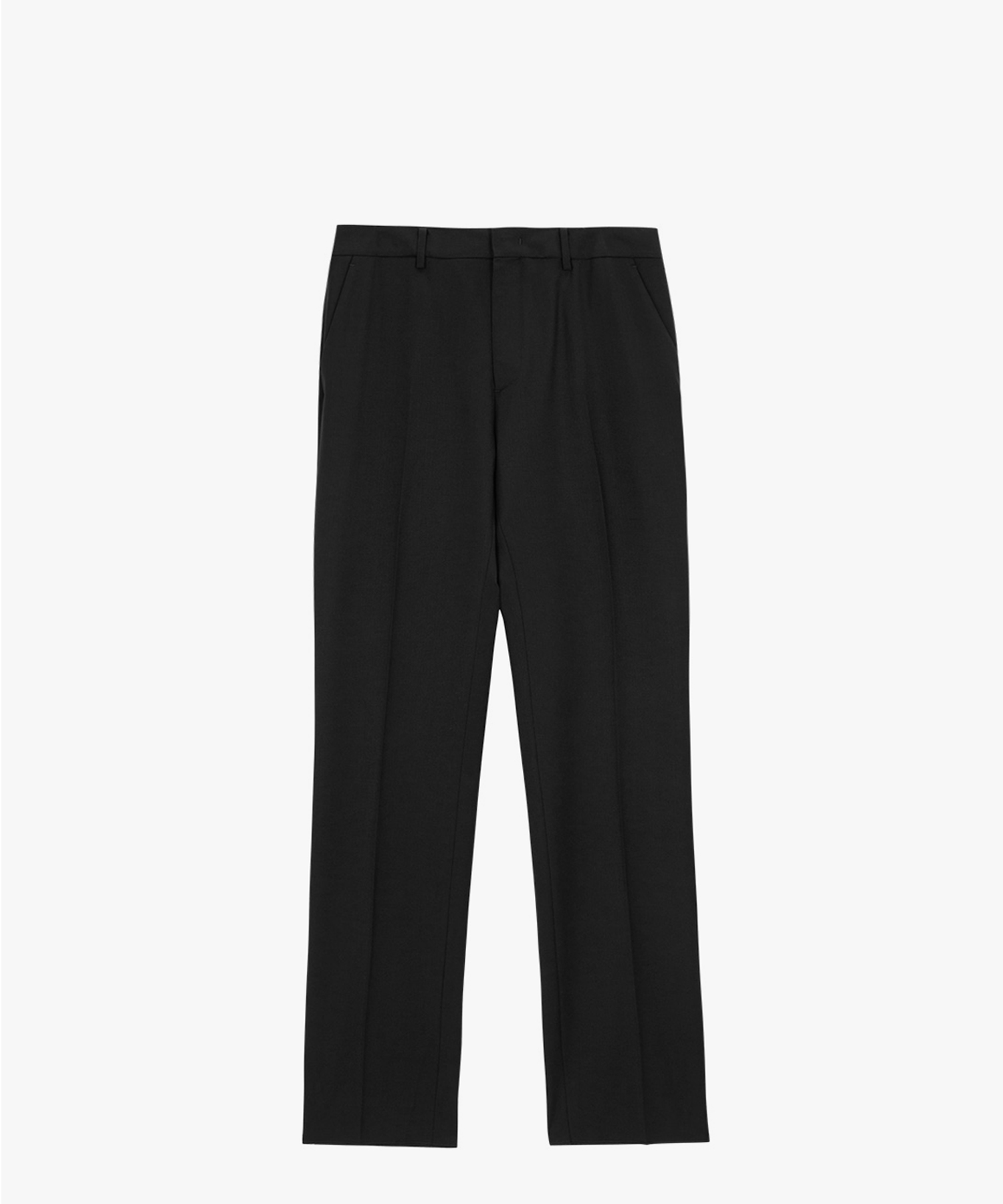 Basic Summer Wool Slacks_Black