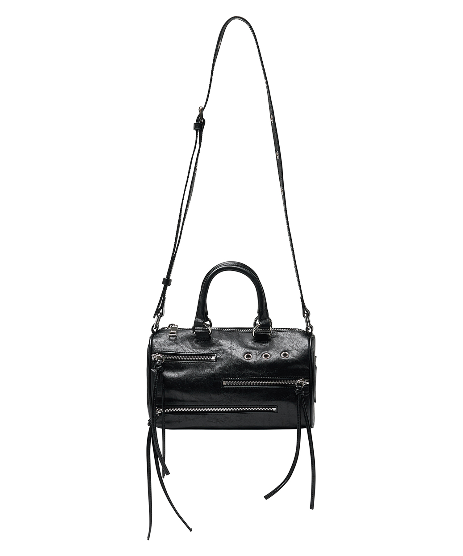 Black Zipper Rider Mini Bag