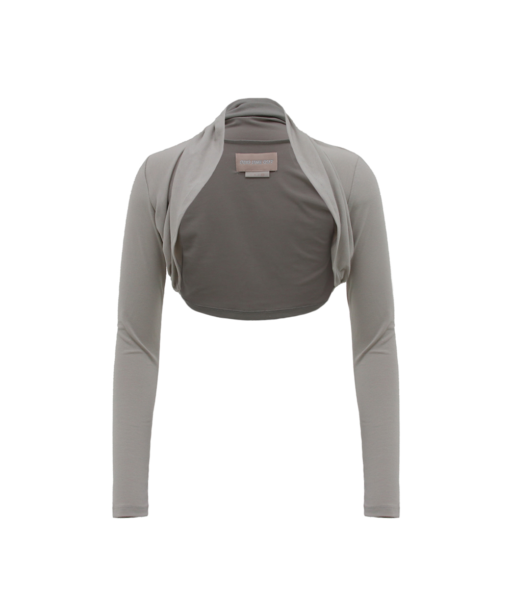 BALLERINA DRAPE CARDIGAN LIGHT KHAKI