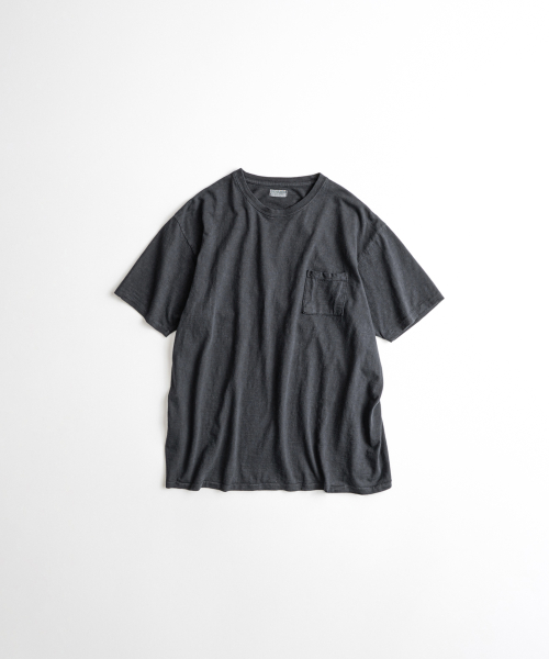 SLUB COTTON TUBLAR T-SHIRTS anthracite