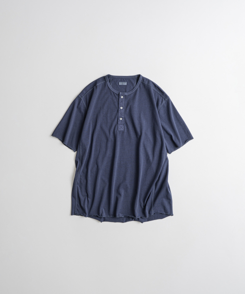 HENRY NECK UNDER 1/2 SHIRTS navy