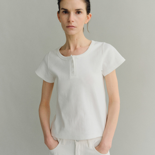 Henlyneck t-shirt Ivory