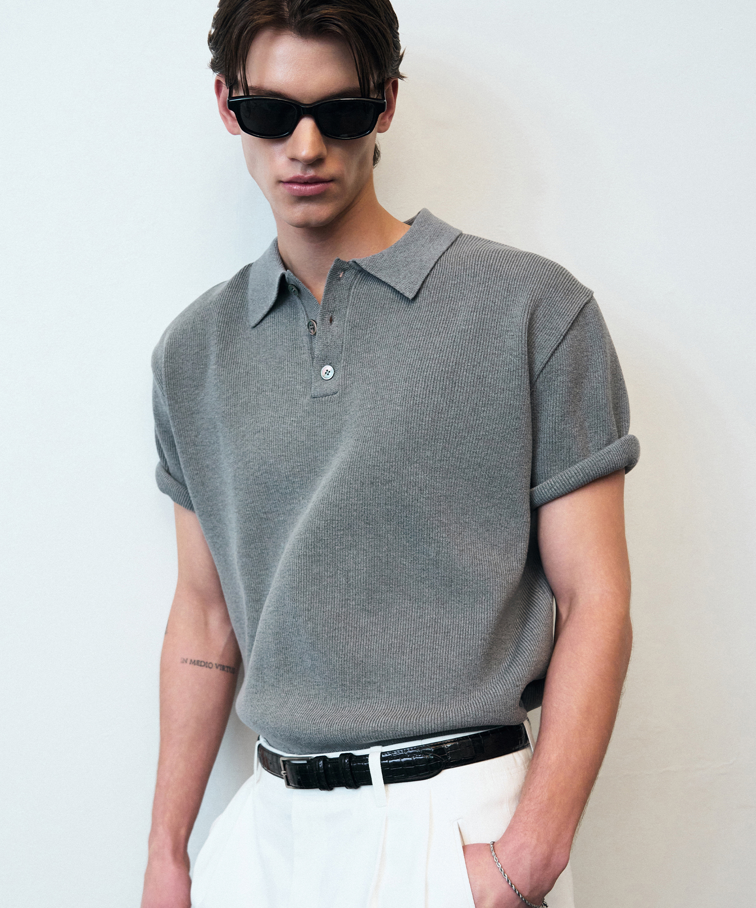 Трикотажное поло Torso GREY