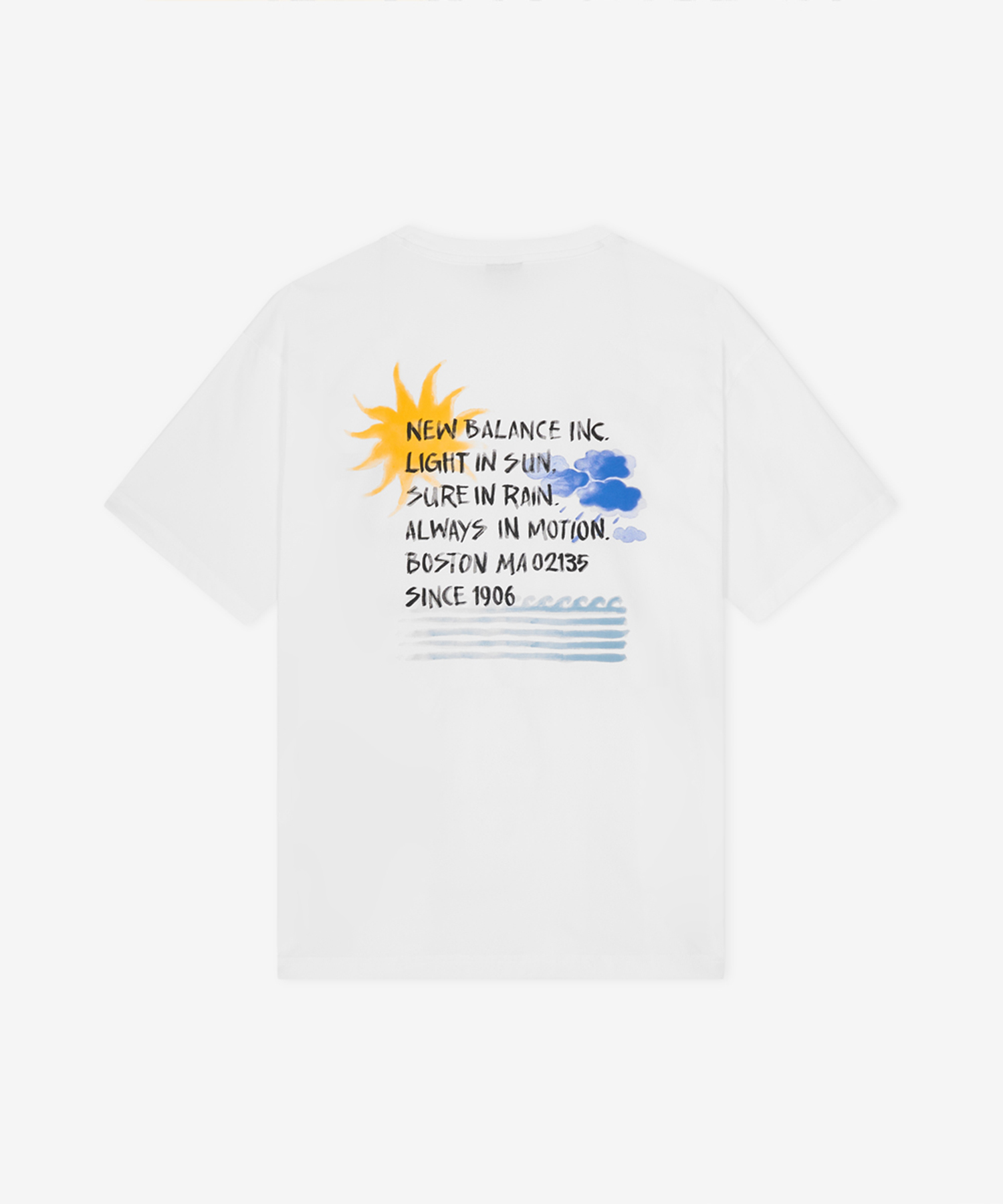 NBNEG31653 / Футболка UNI Sunny Rainy Water (WHITE)