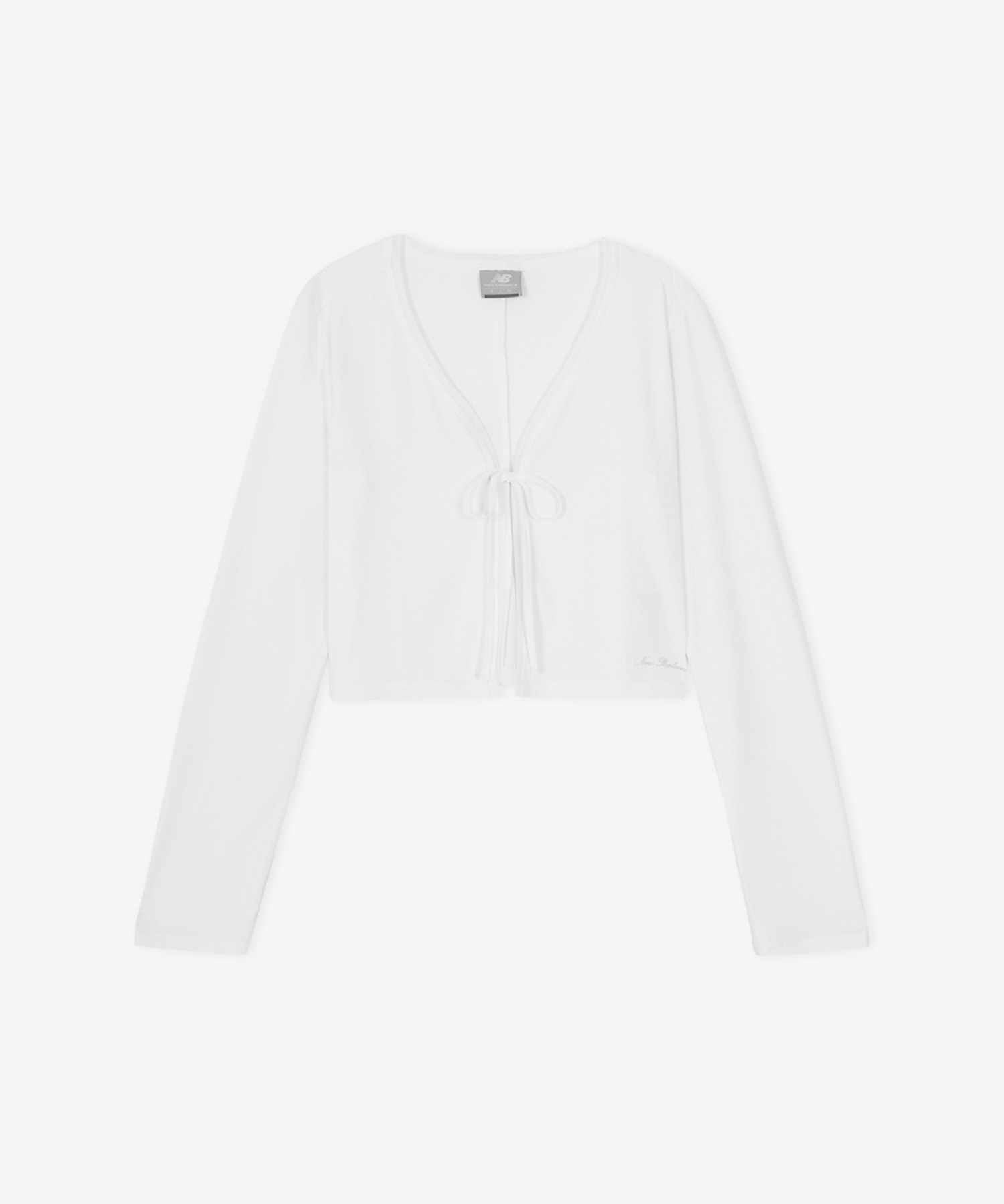 NBMDG3W612 / Женский кардиган в рубчик (WHITE)