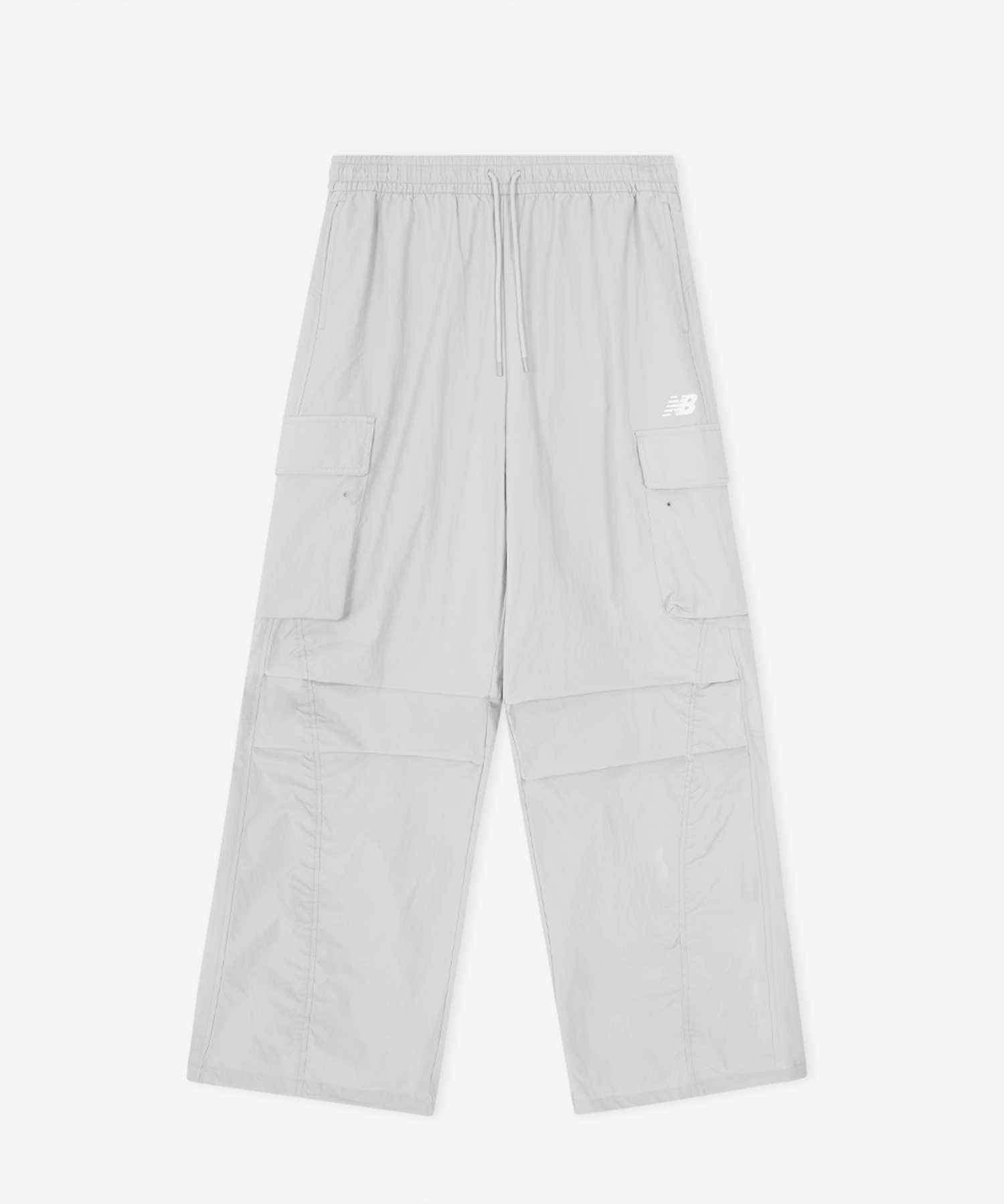 NBNTG2W412 / WOMEN Легкие широкие брюки карго из нейлона (GRAY)