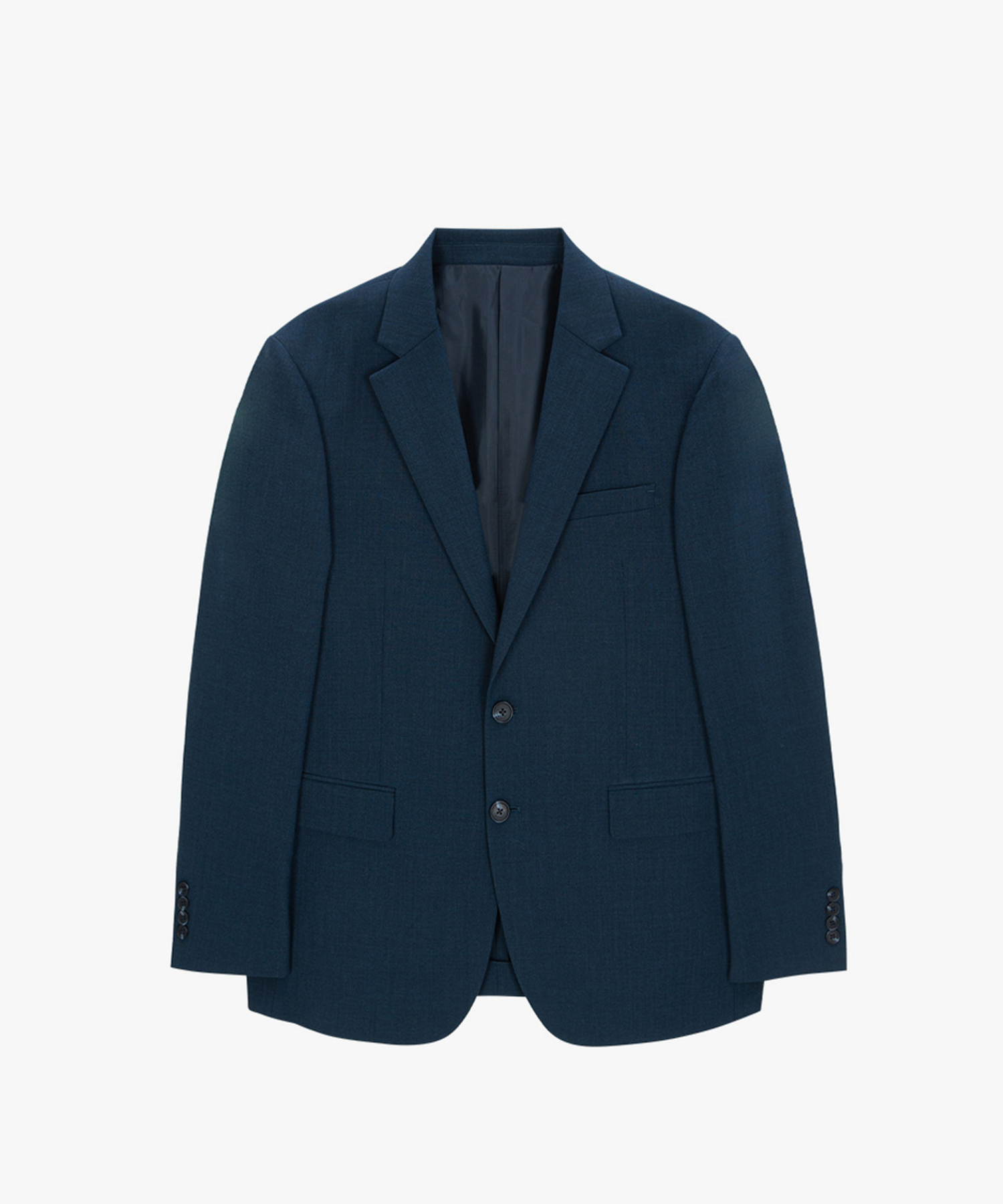 Basic Summer Wool Blazer_Peacock