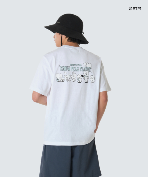 [Snow Peak x BT21] Графическая футболка (S26MUFTS90) White