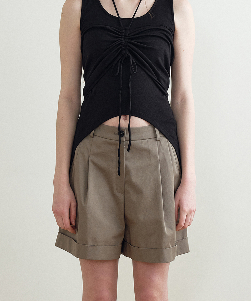 Повседневные шорты с отворотами (Khaki) MBFSPA012KK
