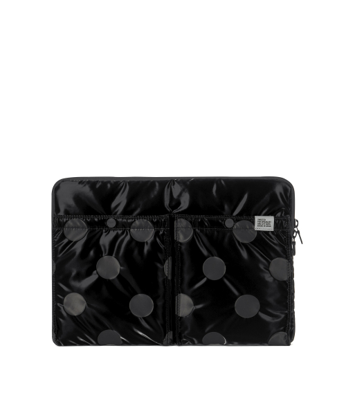 CITY BOYS LAPTOP CASE Glossy Black Polka Dot
