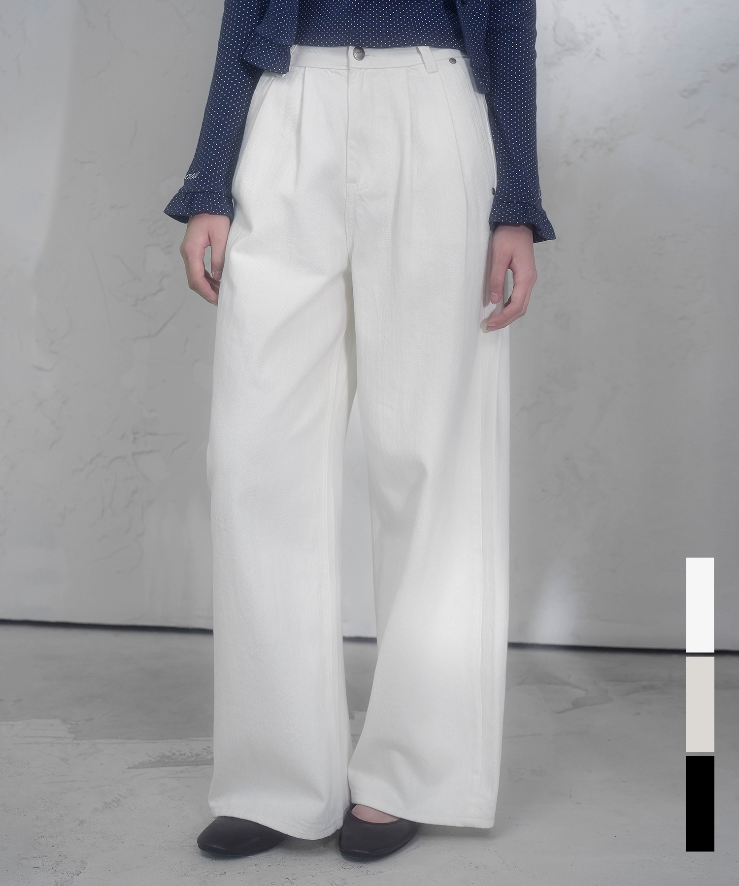 Jours Two-Tuck Pants_3Colors