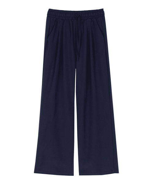Широкие льняные брюки Navy