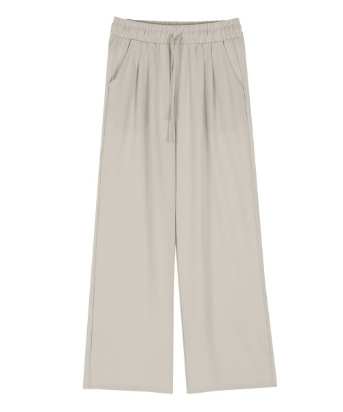Широкие льняные брюки Air [Light Grey]