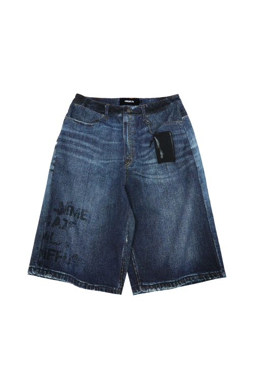 trompe loeil bermuda shorts [INDIGO]