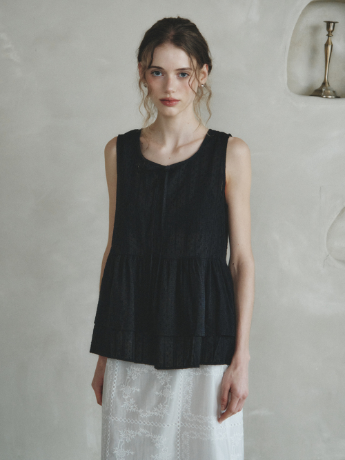 arena flare безрукавка blouse_black
