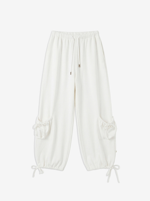 Cargo Sweat Pants / Спортивные брюки карго [White]