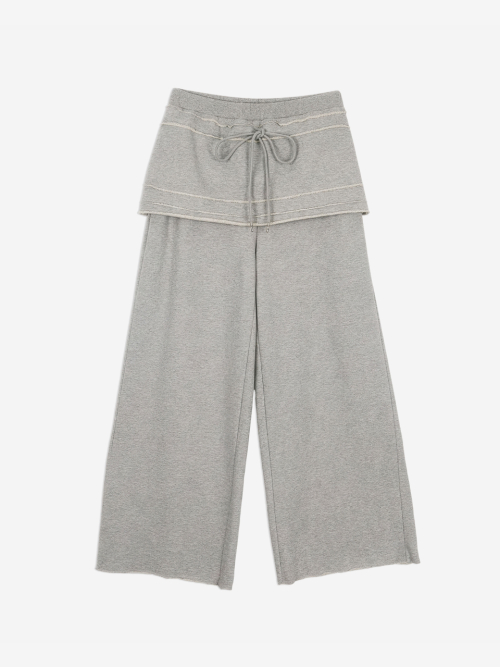 Layerd Skirt Pants / Юбка-брюки [Melange]