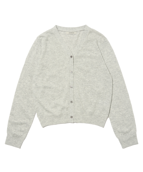 Легкий кардиган из ангоры с Y-вырезом (Grey)