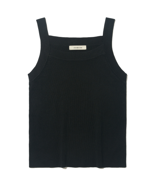 Укороченная майка slim fit (Black)