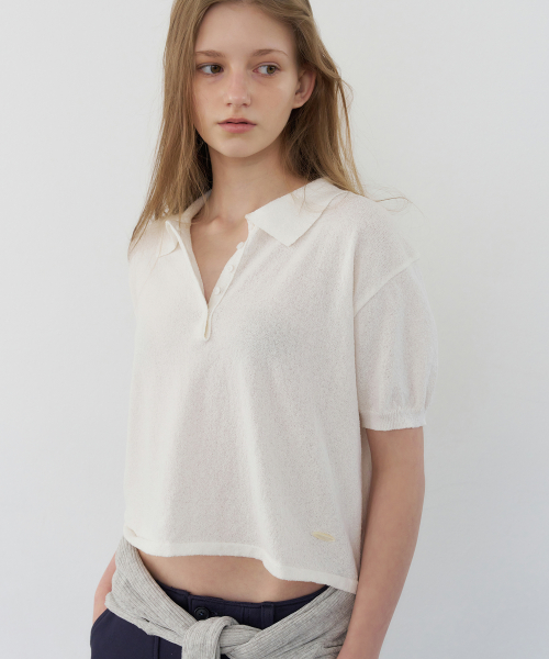 short sleeve воротник knit