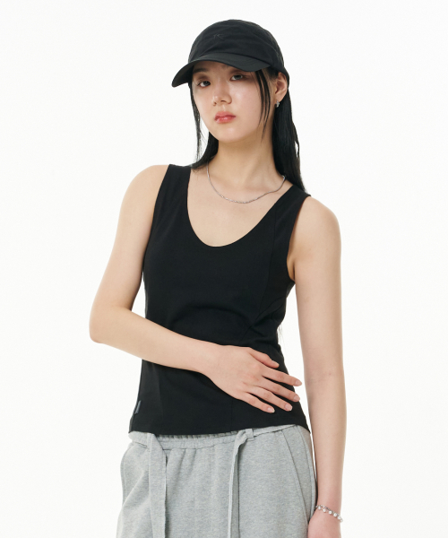 dev:11 w v-neck безрукавка top_black