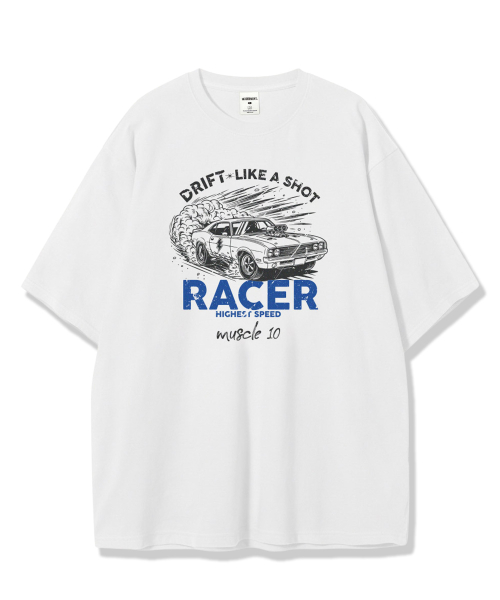 Футболка Racer оверсайз [White]