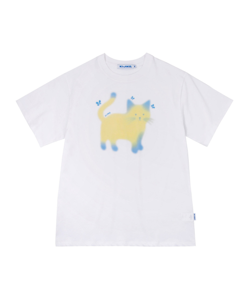 Ke405. soft cat life tee overfit
