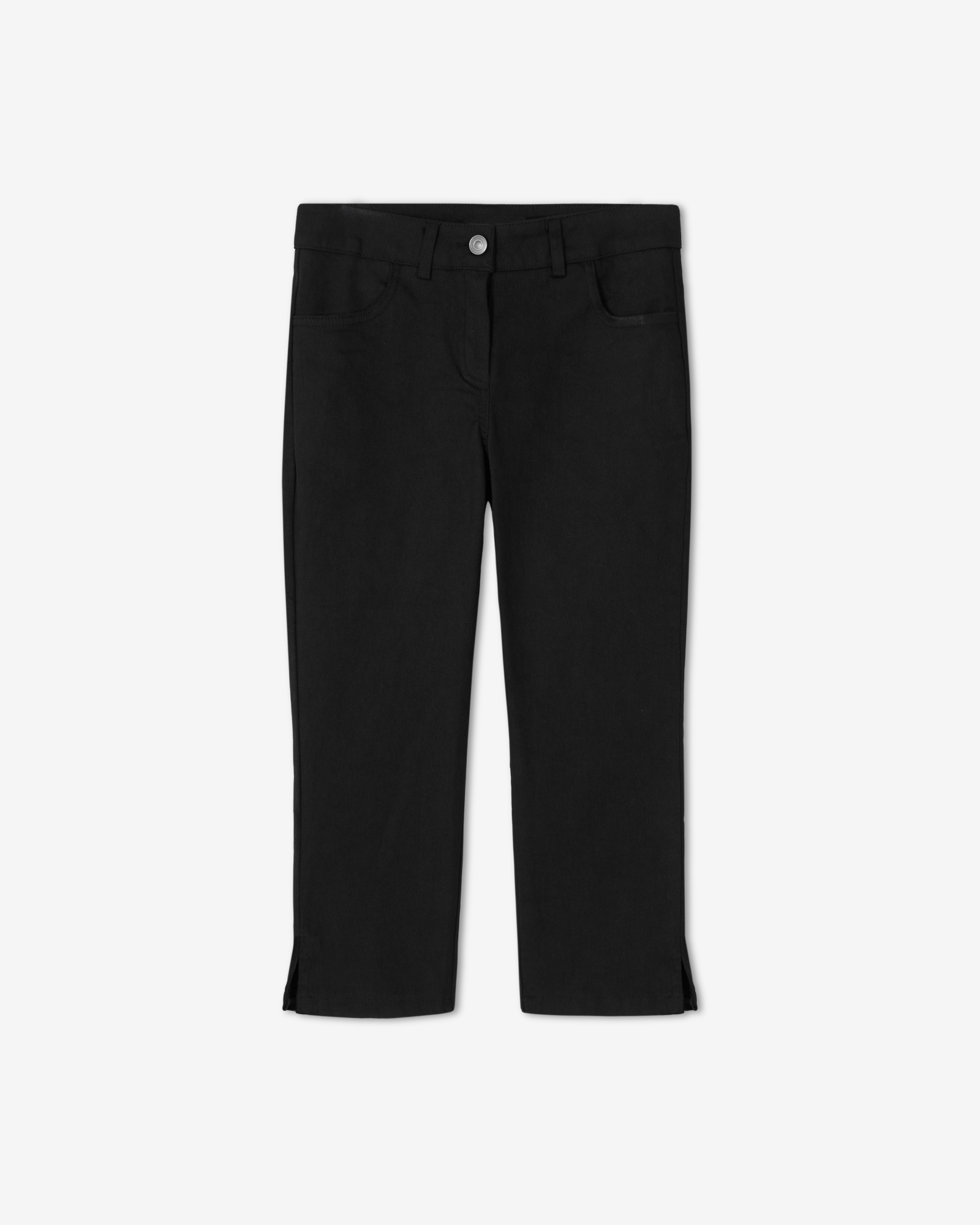 Semi low-rise capri pants