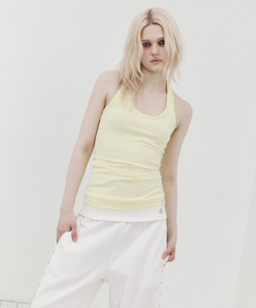 Basic halterneck top / жёлтый