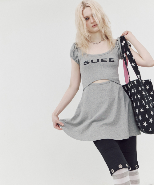 LOGO SLIT OPS / MELANGE GRAY