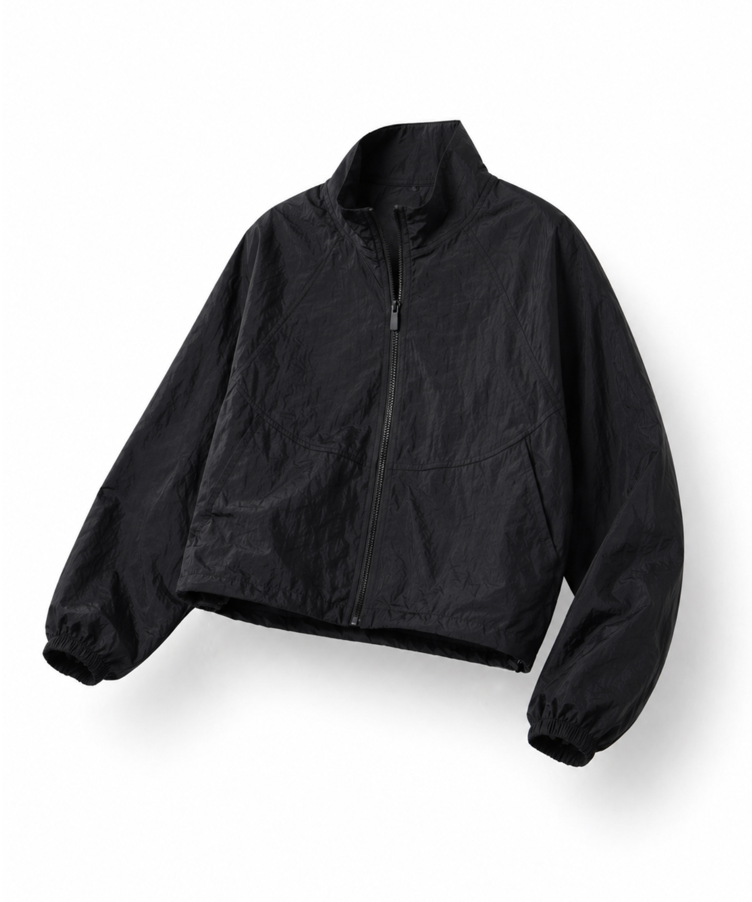 Ультралегкая укороченная ветровка (Black)