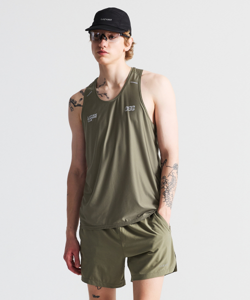 [SET] майка Air Breeze + шорты 5" M Khaki