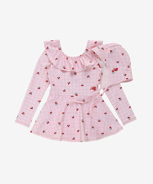 NBgC Cherry Blossom_패턴 원피스 래쉬가드 아동 수영복 NK9RG3773G25