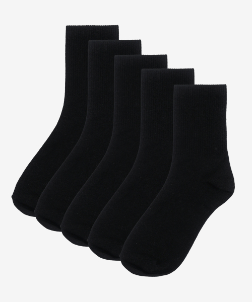 [5PACK] MOOZ 국산 200N 고밀도 데일리 크루 양말