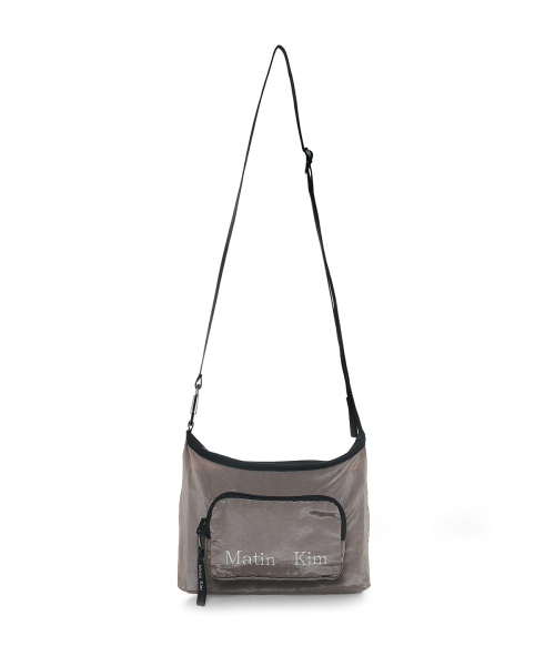 PACKABLE CROSS POCKET BAG IN GREY