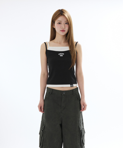 LAYERED SLEEVELESS BLACK