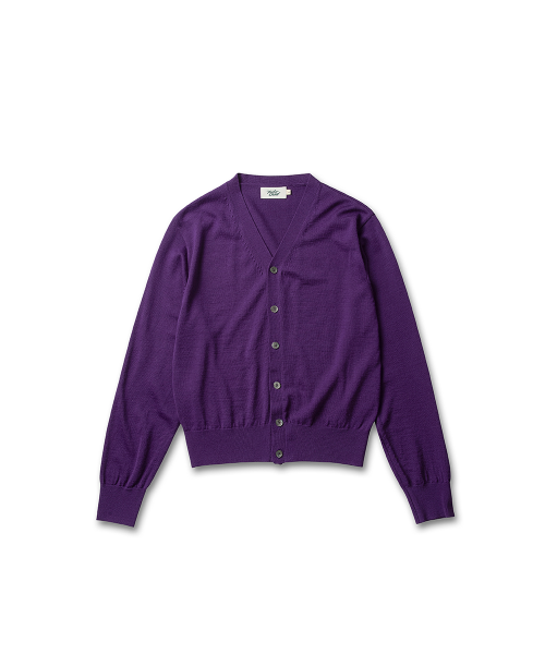 Жемчужный трикотажный кардиган (Purple)