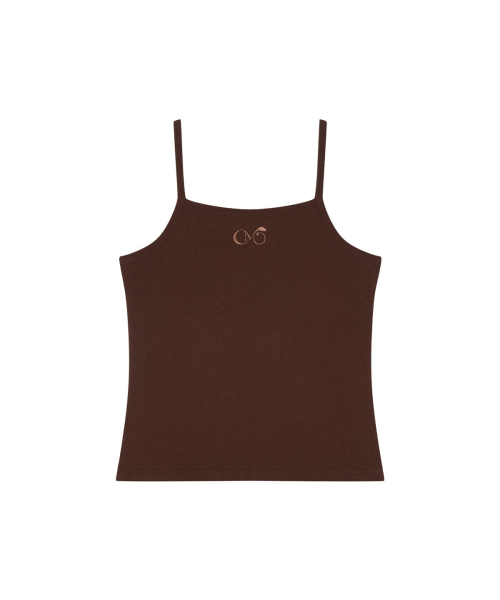[ADULT] Топ без рукавов с волнистым сердцем Brown
