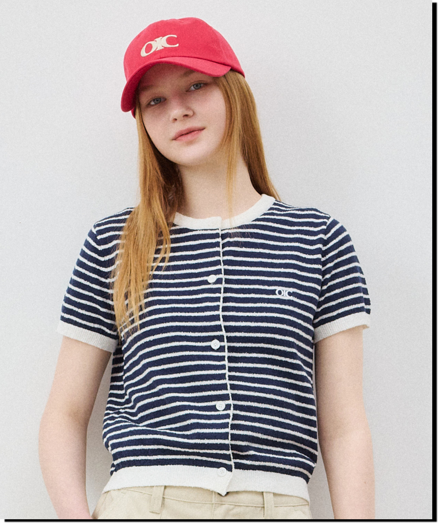Кардиган букле в полоску, NAVY