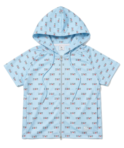 Худи на молнии Self Love Me Blue