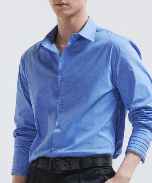 Louver shirt - corn flower