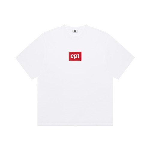 COLOR BOX LOGO T-SHIRT (WHITE/RED)