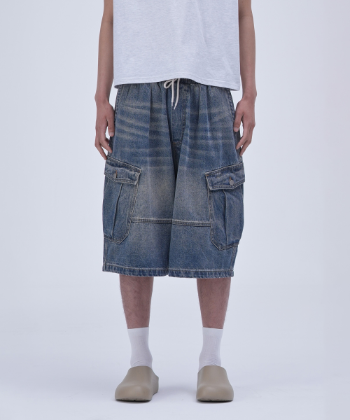 Карго-бермуды Signature [BEIGE TINTED BLUE]_HB2118