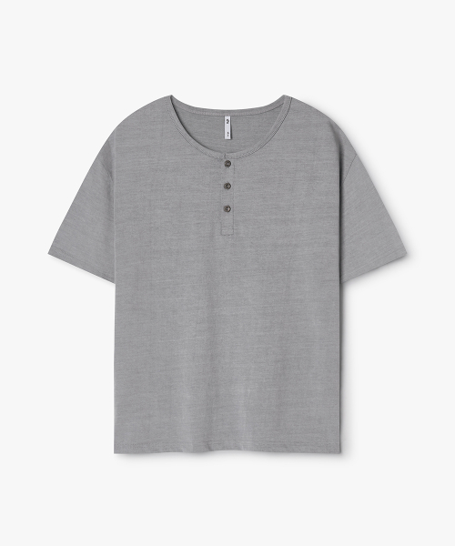 Футболка хенли Halo Pigment Ash Grey