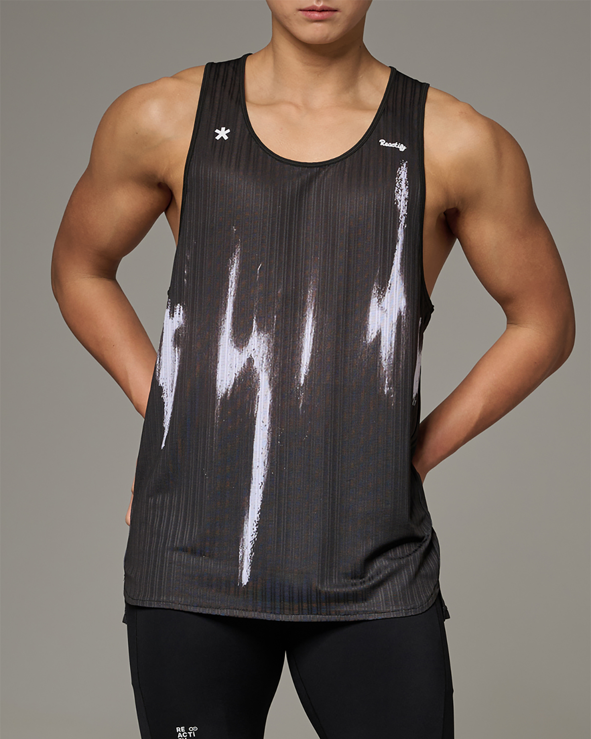 Race Pulse Singlet Black