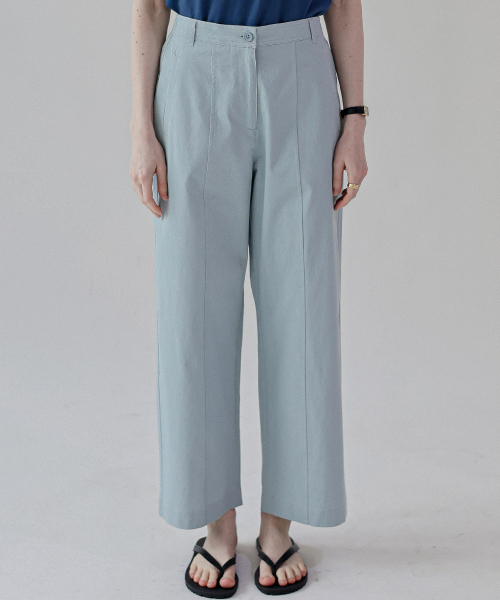 Свободные брюки на резинке сзади light blue / (S,M,L,XL)