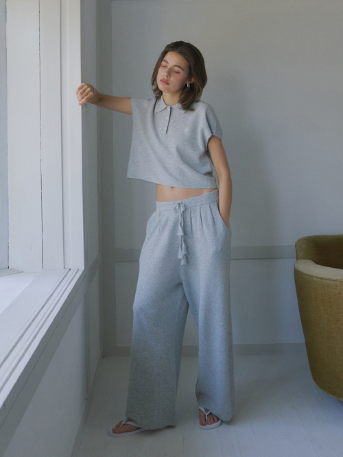 BALCONY WIDE KNIT PANTS (5 COLORS)